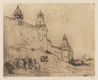 KG 09974
<br/>
Kremlin te Moskou
<br/>
<em>Bauer, Marius (1867-1932)</em>